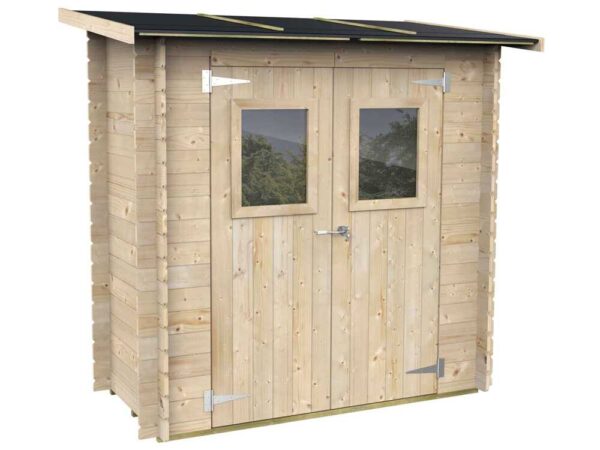 Alce Hobby 198x98 - Abri de jardin en bois - Avec fenêtres à l'avant - 198x98x197 cm