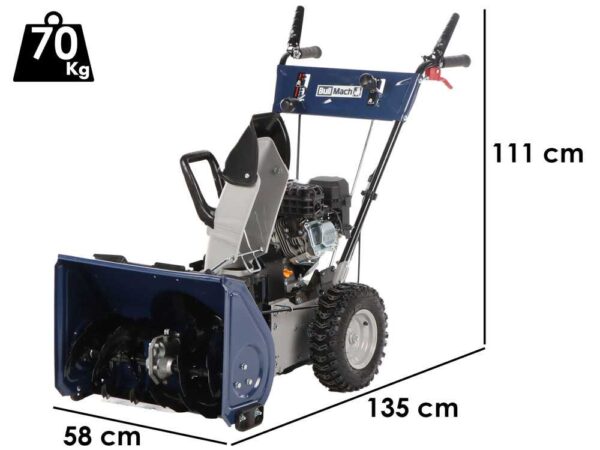 BullMach BM-SS 80 WL - Fraise à neige thermique - Multifonction - Loncin H200
