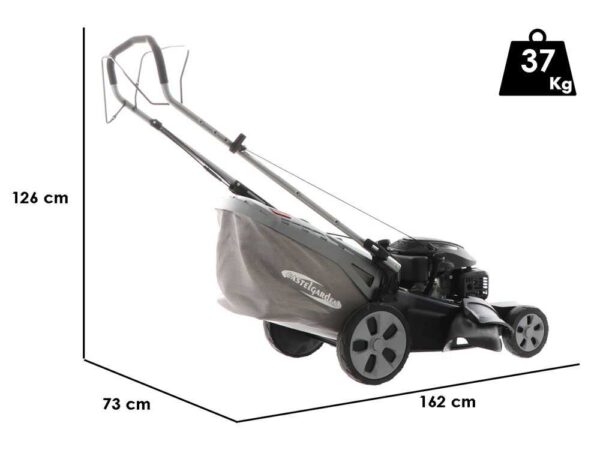 CastelGarden XS 55 S - Tondeuse à gazon tractée thermique - 4 en 1 - Coupe 53cm