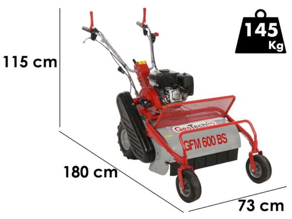GeoTech-Pro GFM 600 - Tondeuse débroussailleuse à couteaux - B&S CR950