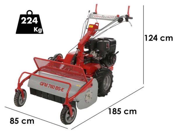 GeoTech-Pro GFM 760 BS-E - Tondeuse débroussailleuse à couteaux - B&S XR2100