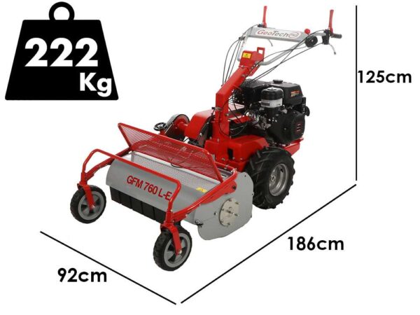 GeoTech-Pro GFM 760 L-E - Tondeuse débroussailleuse à couteaux - Loncin G420FD