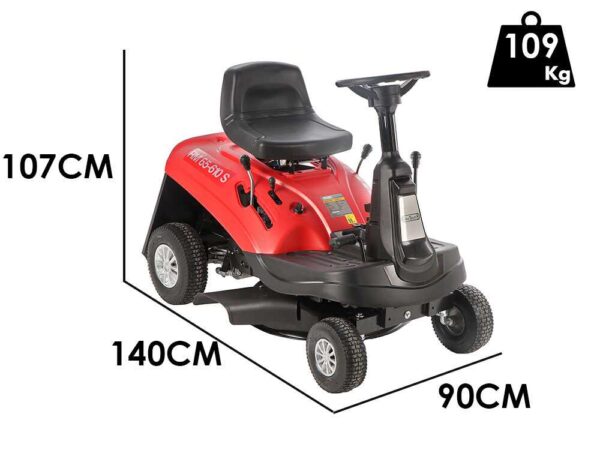 Geotech RM 65-610 S - Tondeuse autoportée - Moteur de 196 cm3 - Démarrage électrique