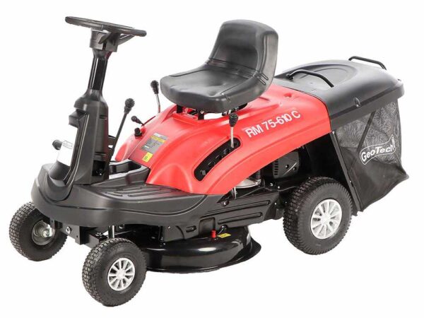 Geotech RM 75-610 C - Tondeuse autoportée Mini rider - Moteur de 224 cm3 - Démarrage électrique