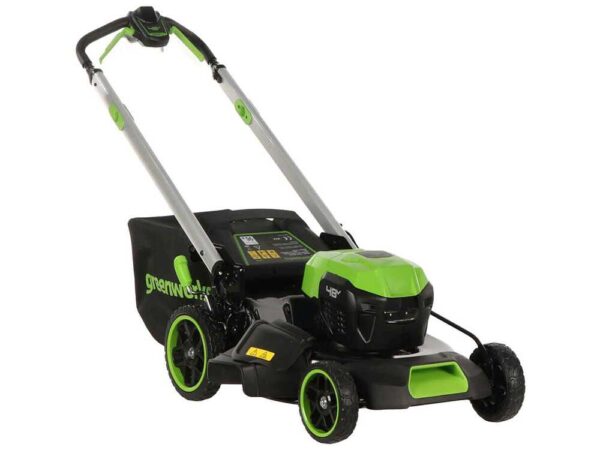 Greenworks GD48LM51SPIIK5 - Tondeuse à gazon automotrice à batterie - 48V/5Ah - Coupe 51 cm