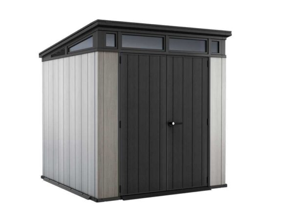 Keter Artisan gris - Abri de jardin - Avec porte double battant - 214x218x226 cm