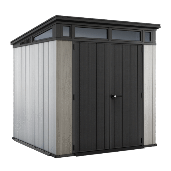 Keter Artisan gris - Abri de jardin - Avec porte double battant - 214x218x226 cm
