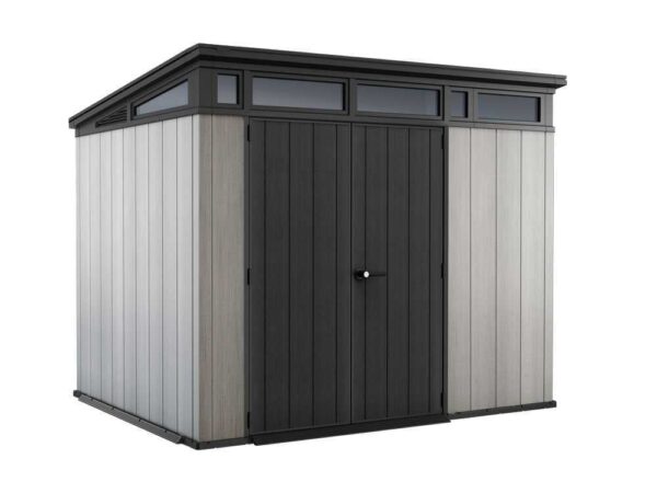 Keter Artisan gris - Abri de jardin - Avec porte double battant - 277x218x226 cm