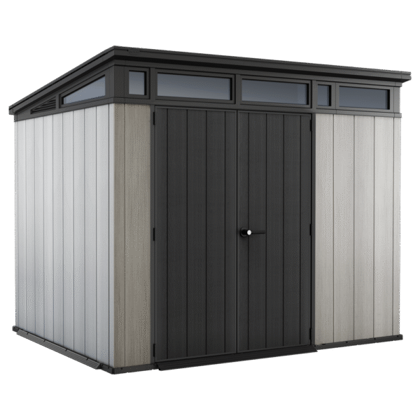 Keter Artisan gris - Abri de jardin - Avec porte double battant - 277x218x226 cm