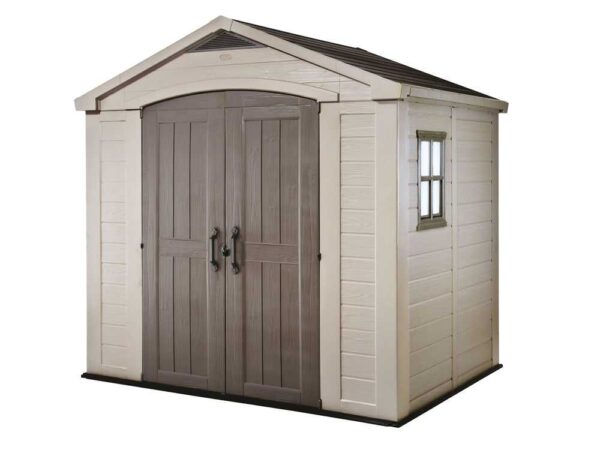 Keter Factor beige - Abri de jardin - Avec fenêtre latérale - 256.5x182x243 cm