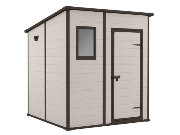 Keter Manor Pent - Abri de jardin - Avec fenêtre frontale - 183.5x185x200 cm