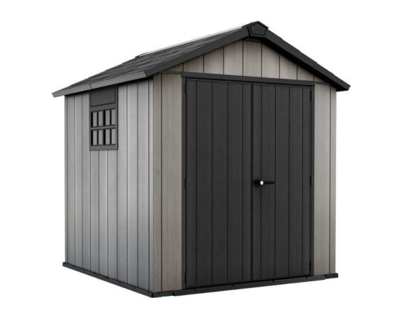Keter Oakland 757 - Abri de jardin - Avec porte à double battant et fenêtre -229x223.5x242 cm