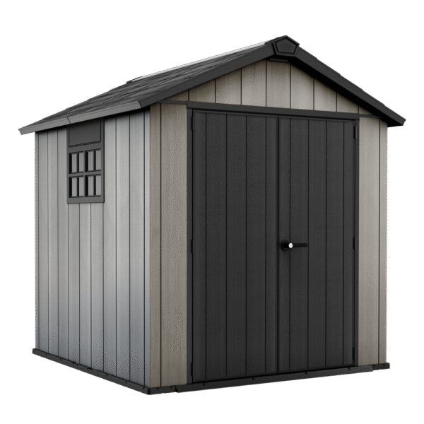 Keter Oakland 757 - Abri de jardin - Avec porte à double battant et fenêtre -229x223.5x242 cm