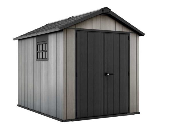Keter Oakland 759 - Abri de jardin - Avec porte double battant et fenêtre - 229x287x242 cm