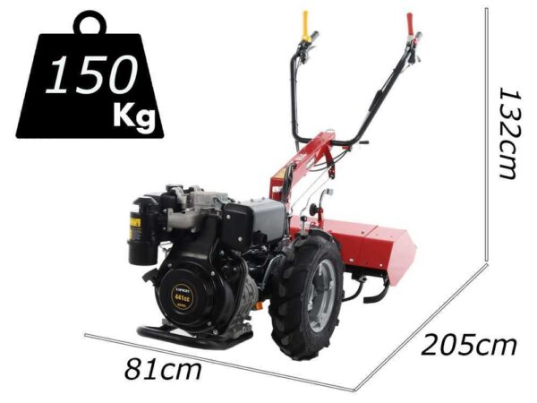 Motoculteur série lourde professionnelle GINKO R710 EKO - Moteur Loncin de 441cm3
