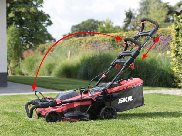 PROMO - Skil 0140 BA - Tondeuse à gazon à batterie - 2x20V/4ah - Coupe 43 cm