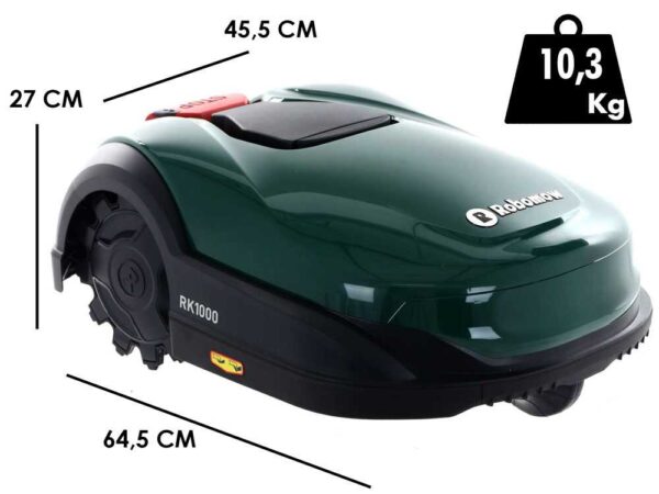 Robomow RK 1000 - Robot tondeuse avec périmètre - Avec batterie au lithium