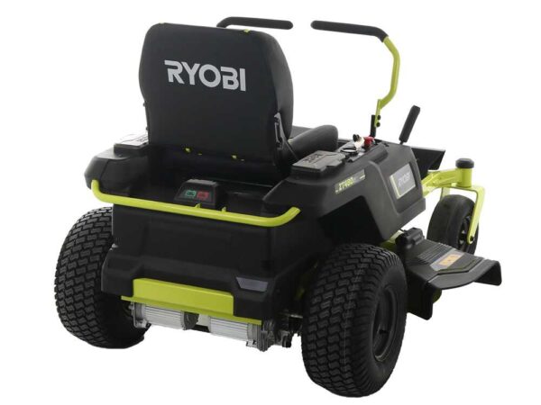 Tondeuse autoportée Ryobi ZTR480ex à rayon de braquage zéro - Moteur électrique sur batterie 48V/100Ah - coupe de 107cm - 2en1
