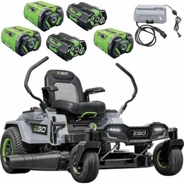 Tracteur tondeuse à batterie EGO ZT4201E-L Z6 - 56V - 40Ah - Zéro rayon de braquage
