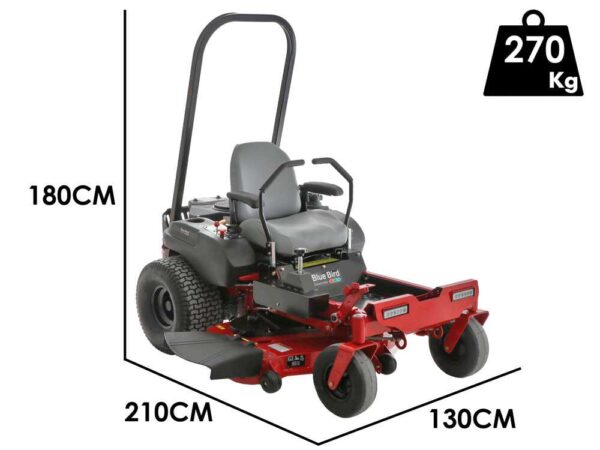 Tracteur tondeuse à zéro rayon de braquage Blue Bird ZTR 50L PRO - Éjection latérale et coupe mulching