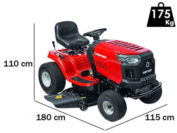 Troy Bilt Bronco 107T-S - Tracteur tondeuse - transmission continue CVT - éjection latérale