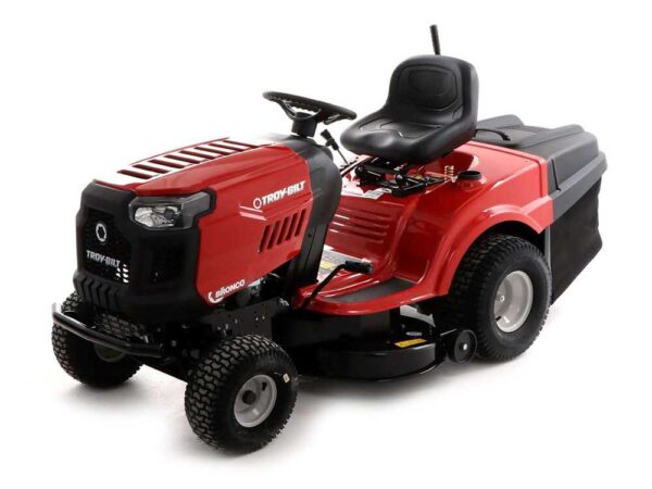 Troy Bilt Bronco 92T-R - Tracteur tondeuse - boîte hydrostatique - bac de ramassage