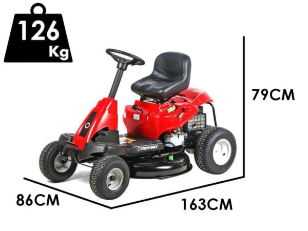 Troy-Bilt TB 76T-S - Tondeuse autoportée - avec éjection latérale - Moteur de 382 cc - Démarrage électrique